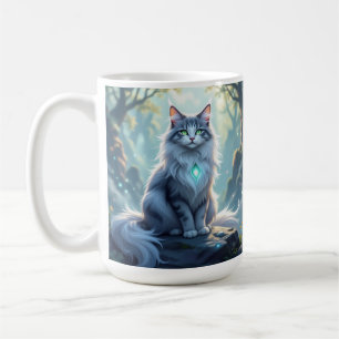 Mug Chat Fantastique Majestueux avec Aura Mystique – H