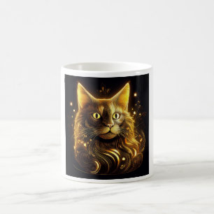 Mug Chat Fantastique Néon Or