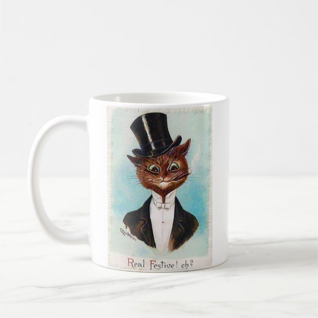 Mug Chat Gentleman, Louis Wain (Gauche)