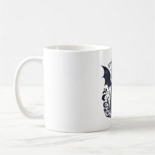 Mug Chat gothique avec ailes de chauve-souris