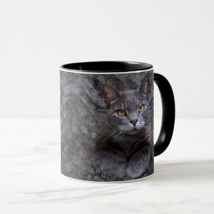 Mug Chat gris
