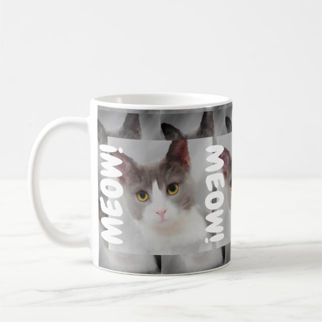 Mug Chat gris (Gauche)
