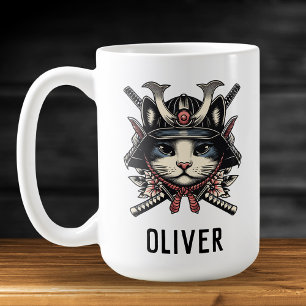 Mug Chat Guerrier Samouraï Sage