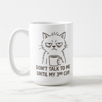 Mug Chat Heures supplémentaires - "Ne me parlez pa