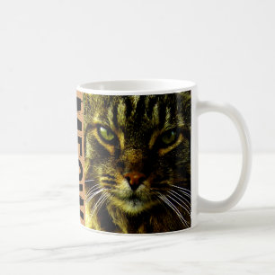 Mug Chat hypnotisant le Meow de photo de yeux