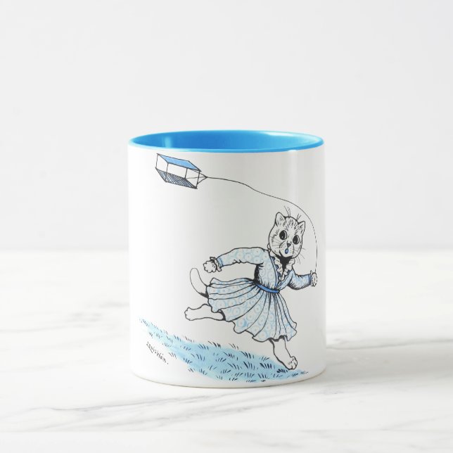 Mug Chat Jouant Kite, Louis Wain (Centre)