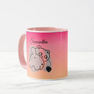 Mug Chat joueur personnalisé avec fil