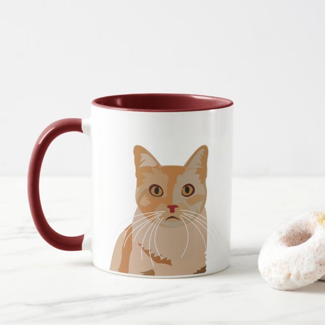 Mug Chat Kitty Cute Chat (Avec donut)