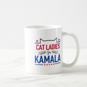 Mug Chat Ladies For Kamala Funny Chat 2024 Président K