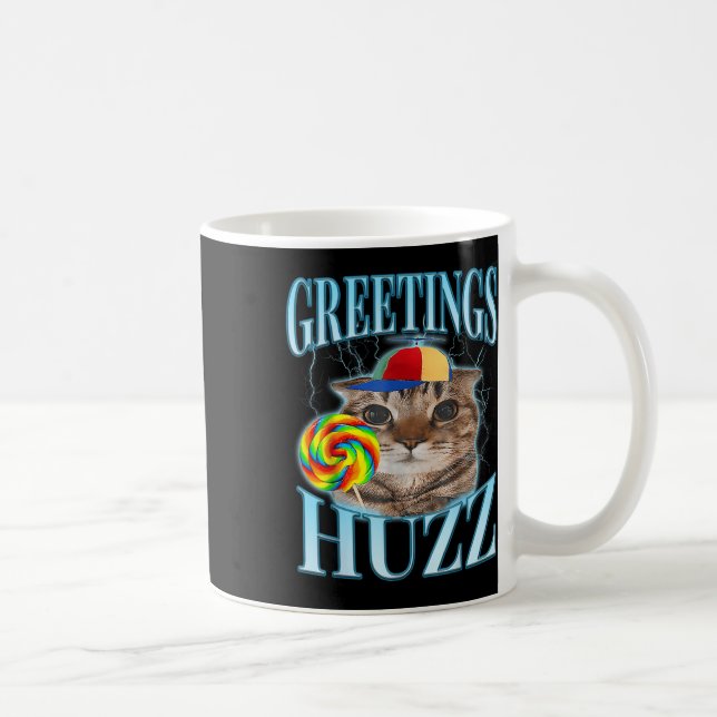 Mug Chat Lollipop Mème Salutations Huzz Drôle Silly Ch (Droite)