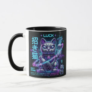 Mug Chat Lucky Cat Maneki Neko Charme Cosmique Graphiq