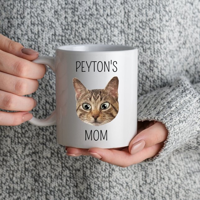 Mug Chat Maman Aimants Femmes Custom Chat Visage Fête  (Créateur téléchargé)