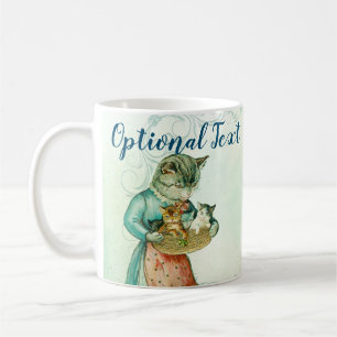 Mug Chat maman vintage avec chatons