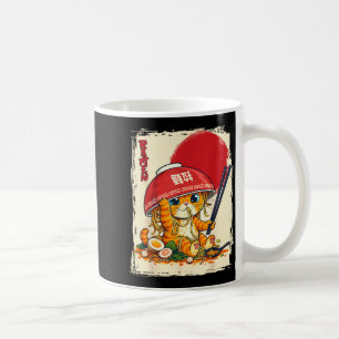 Mug Chat mangeant des ramen amateur de nouilles japona