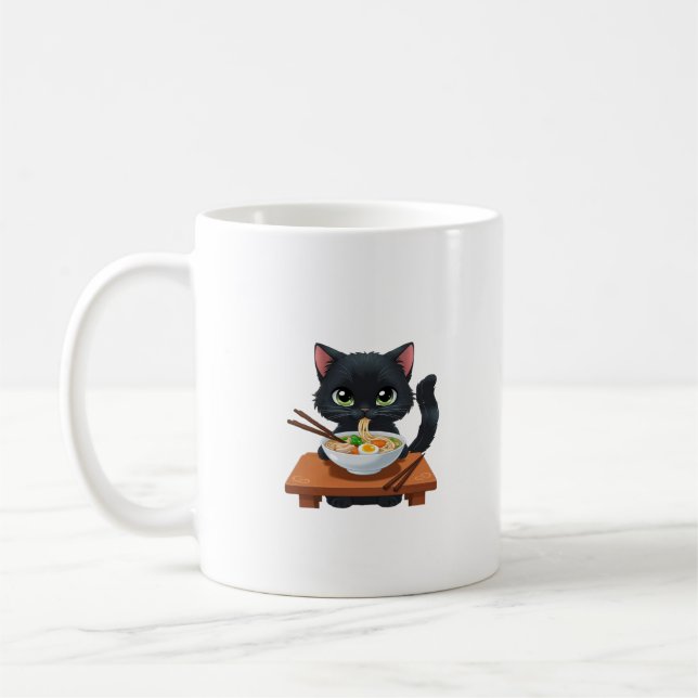 MUG - CHAT MANGER DES NOODLES (Gauche)