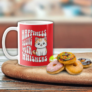 Mug Chat marrant rouge mignon disant