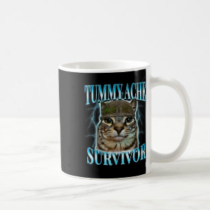 Mug Chat Mème Survivant Mal De Ventre Drôle Dicton Cha