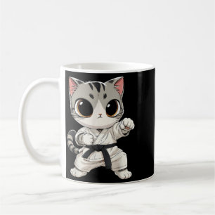 Mug Chat mignon arts martiaux karaté ceinture noire dr