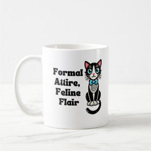 Mug Chat mignon "Attire Formel, Flair Félin"