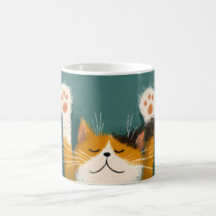 Mug Chat mignon drôle qui fait une sieste