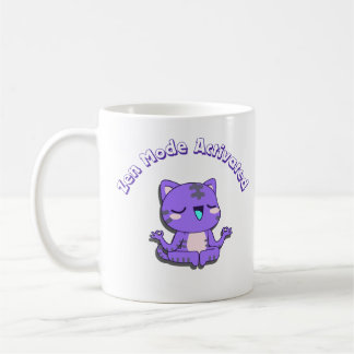 Mug chat mignon, mode zen, chat zen