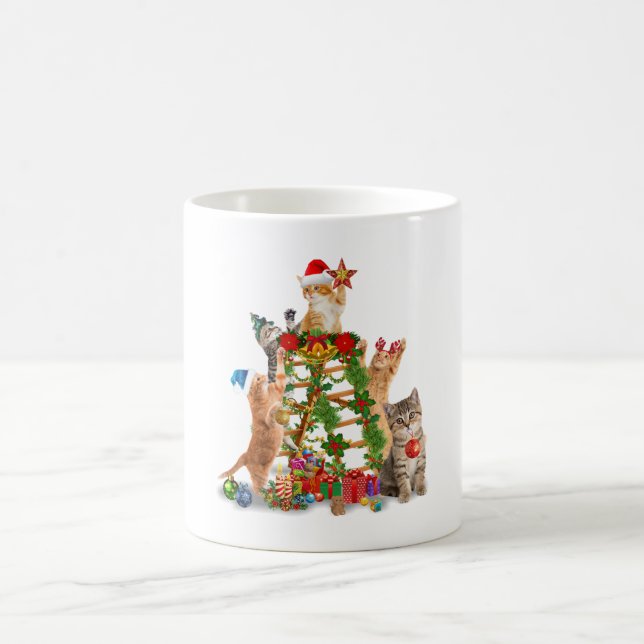 Mug Chat Noël Arbre Vilaire Noël Chat Maman Chat Papa (Centre)