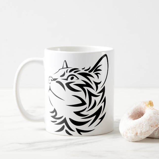 Mug chat noir (Avec donut)