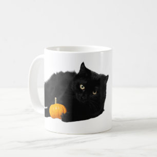 Mug Chat noir avec design Citrouille Halloween