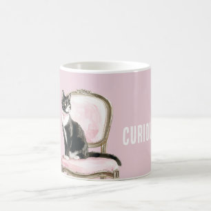 Mug Chat noir blanc Chaise rose