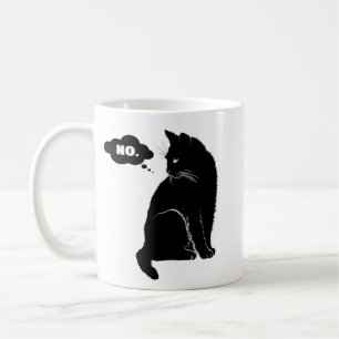 Mug Chat noir dit non – Maman de chat drôle