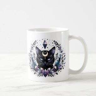Mug Chat noir en cristal Imaginaire