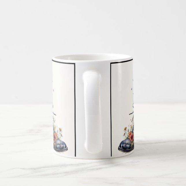 Mug Chat noir en Whimsical Boot Latte Amour Personnali (Poignée)