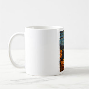 Mug Chat noir Halloween Amoureux de les chats Starry N