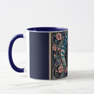 Mug Chat noir mystique Art nouveau
