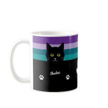Mug Chat Noir Personnalisé Pour Mères Et Pères De