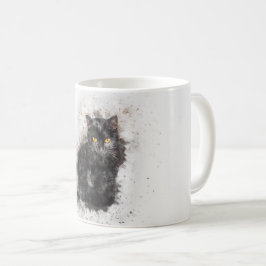 Mug Chat noir tendance image détenue