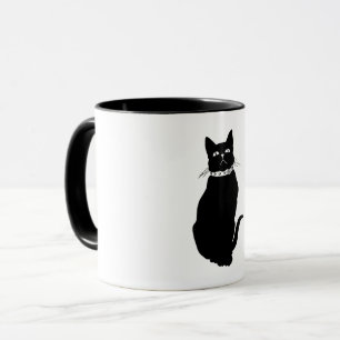 Mug Chat noir vintage