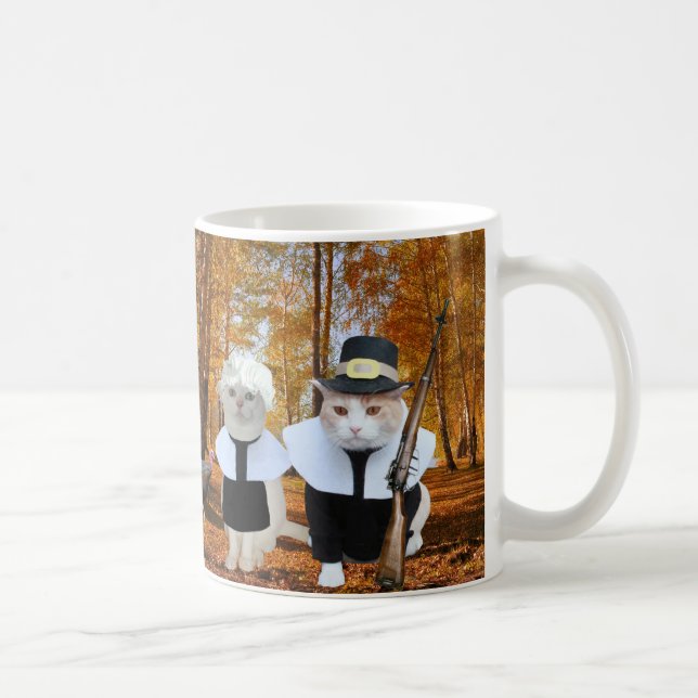Mug Chat/pèlerins drôles personnalisables de Kitty (Droite)