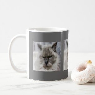 Mug Chat Perse Blanc En Aquarelle