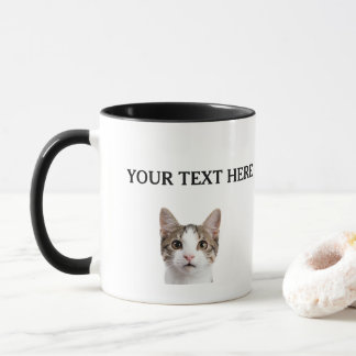 Mug Chat personnalisé Nom visage Animaux de compagnie