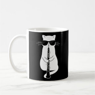 Mug Chat Portant des lunettes de soleil Jouer du boe