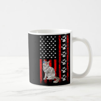 Mug Chat Ragamuffin 4 juillet Drapeau américain patrio