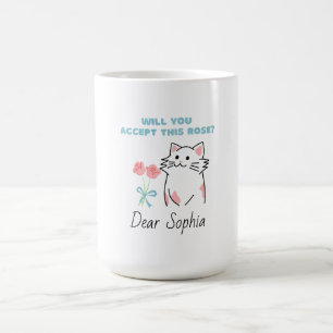 Mug Chat&Rose adorable 