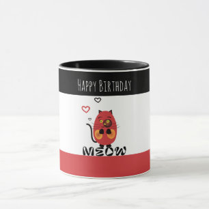 Mug Chat rouge mignon