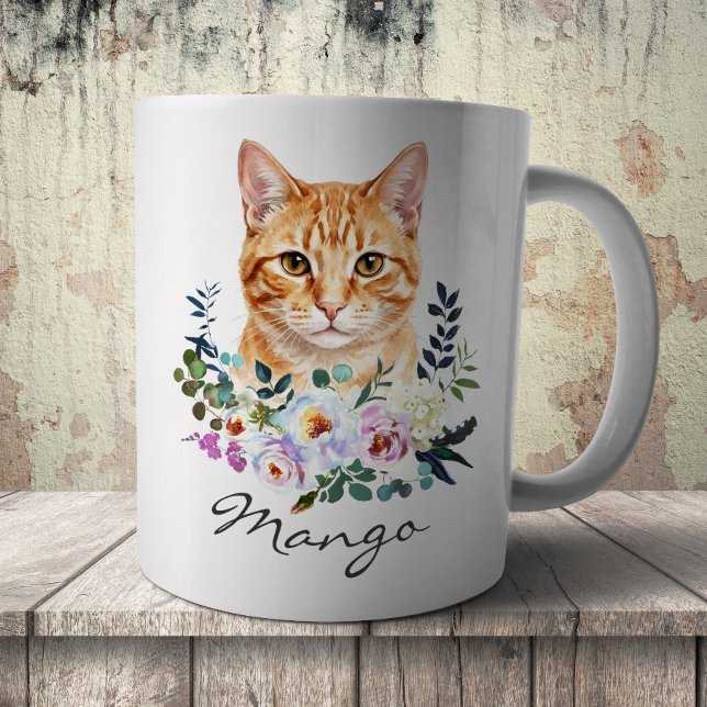 Mug Chat roux à l'aquarelle (Créateur téléchargé)