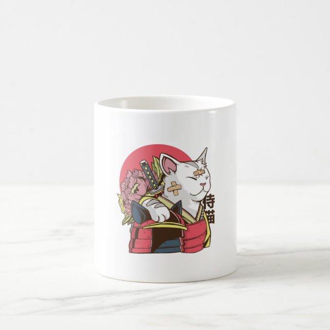 Mug Chat Samurai - Chat Vaporwave (Centre)