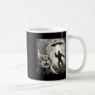 Mug Chat selfie forêt arbres extraterrestre ovni Bigfo