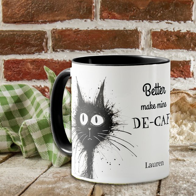 Mug Chat Stressé Funny Mieux Faire Mieux De La Mine De (Créateur téléchargé)