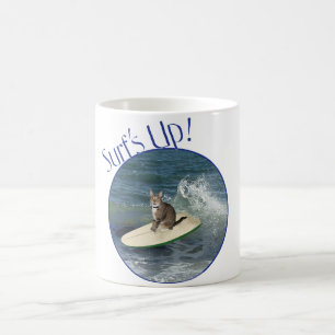 Mug Chat Tigre Surfez c'est parti !