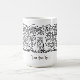 Mug Chat, trèfle et oiseaux de l'époque victorienne vi